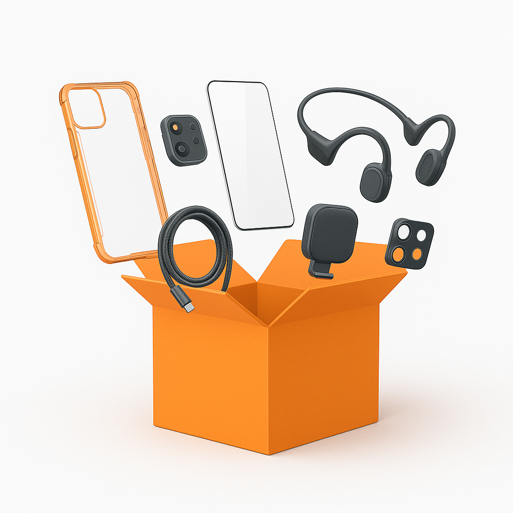 Caja Completa + accesorios para celular + Regalo Gratis